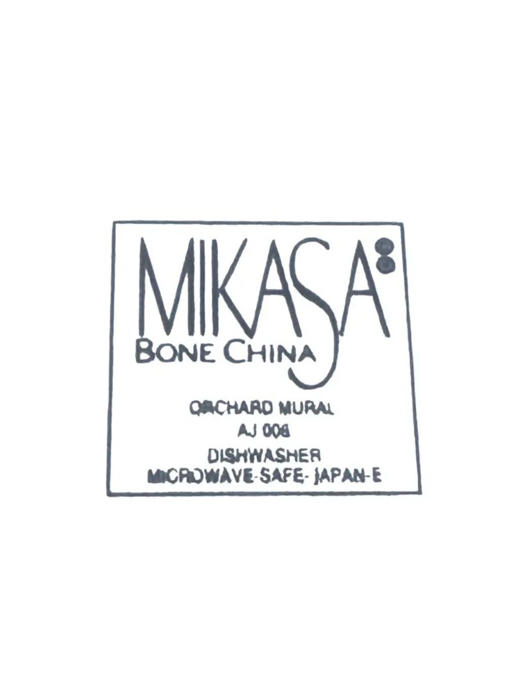 Mikasa Bone China Orchard Mural 6.5